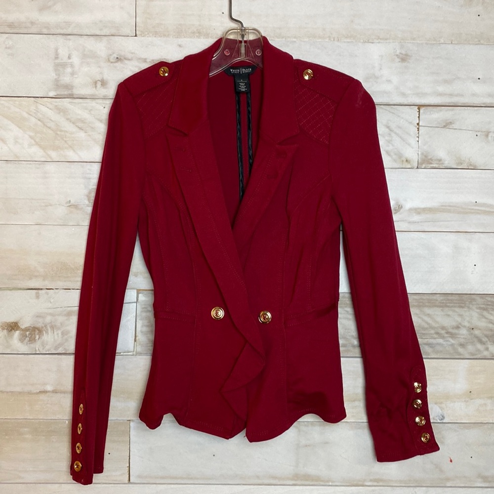 White House Black Market Deep Reed Fitter Blazer Size 0